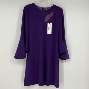 Hilary Radley Purple Dress Large NWT